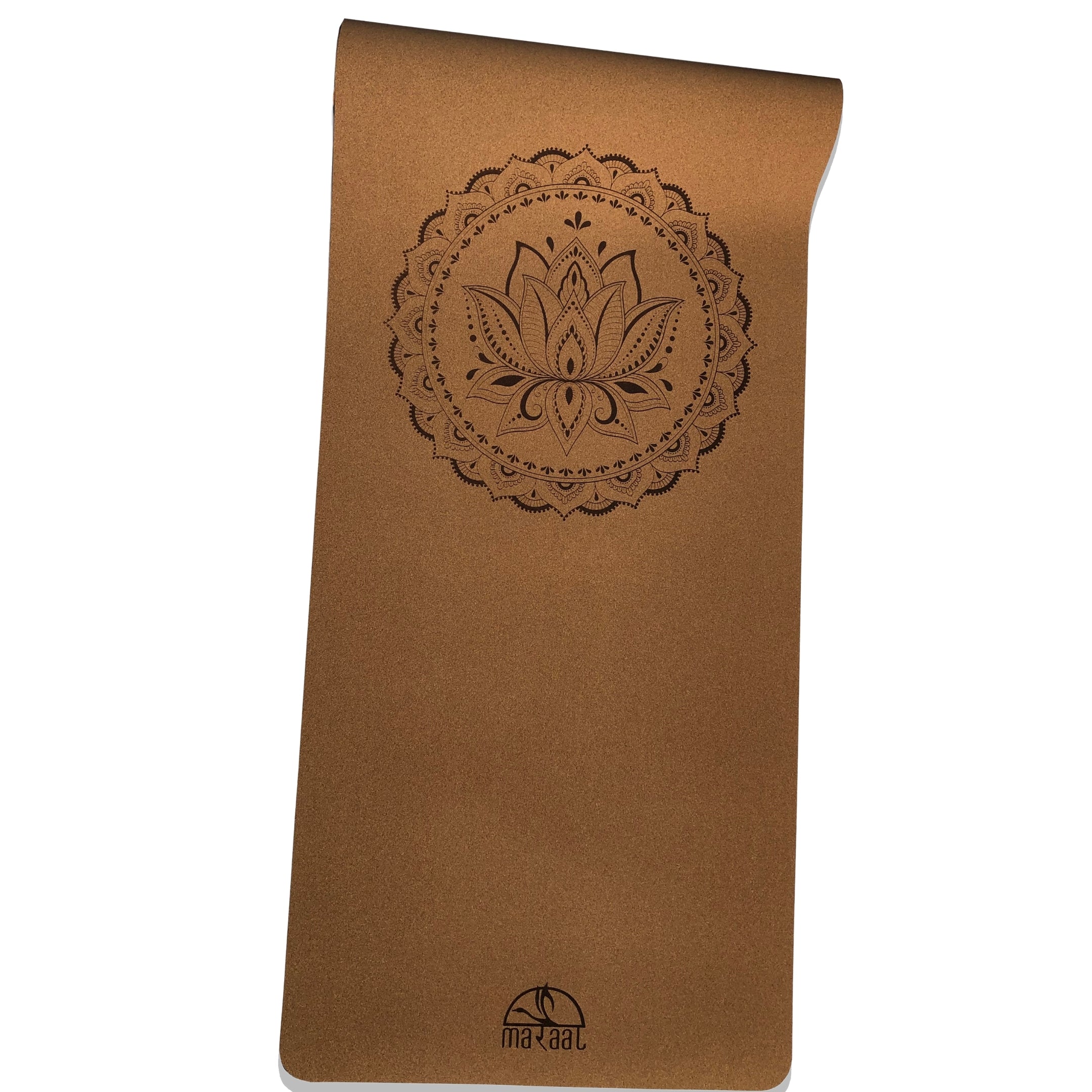MARAAL Taru Resilience Organic Cork & Natural Rubber Yoga Mat- Lotus
