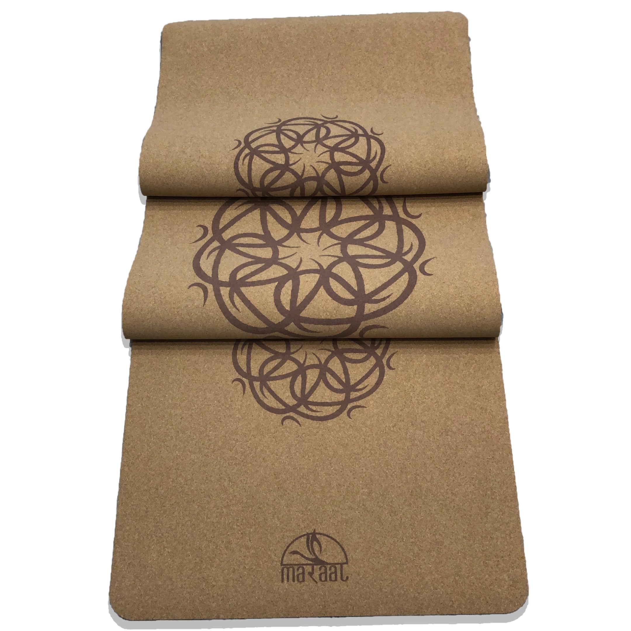 MARAAL Taru Gypsy Organic Cork & Natural Rubber Yoga Mat- Mandala