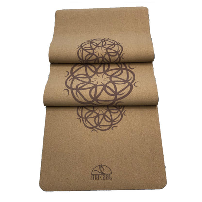 MARAAL Taru Gypsy Organic Cork & Natural Rubber Yoga Mat- Mandala