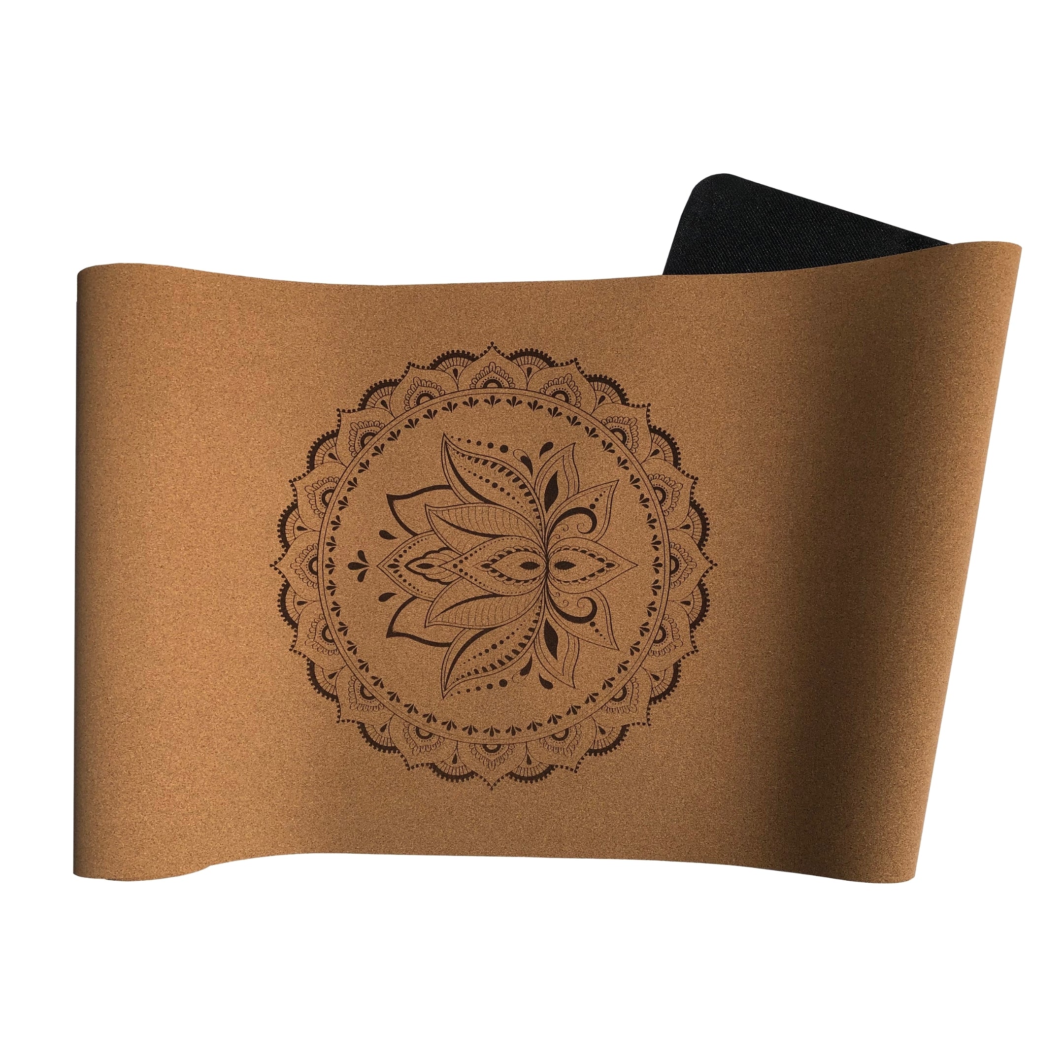 MARAAL Taru Dedication Organic Cork and Tree Rubber Yoga Mat- Lotus