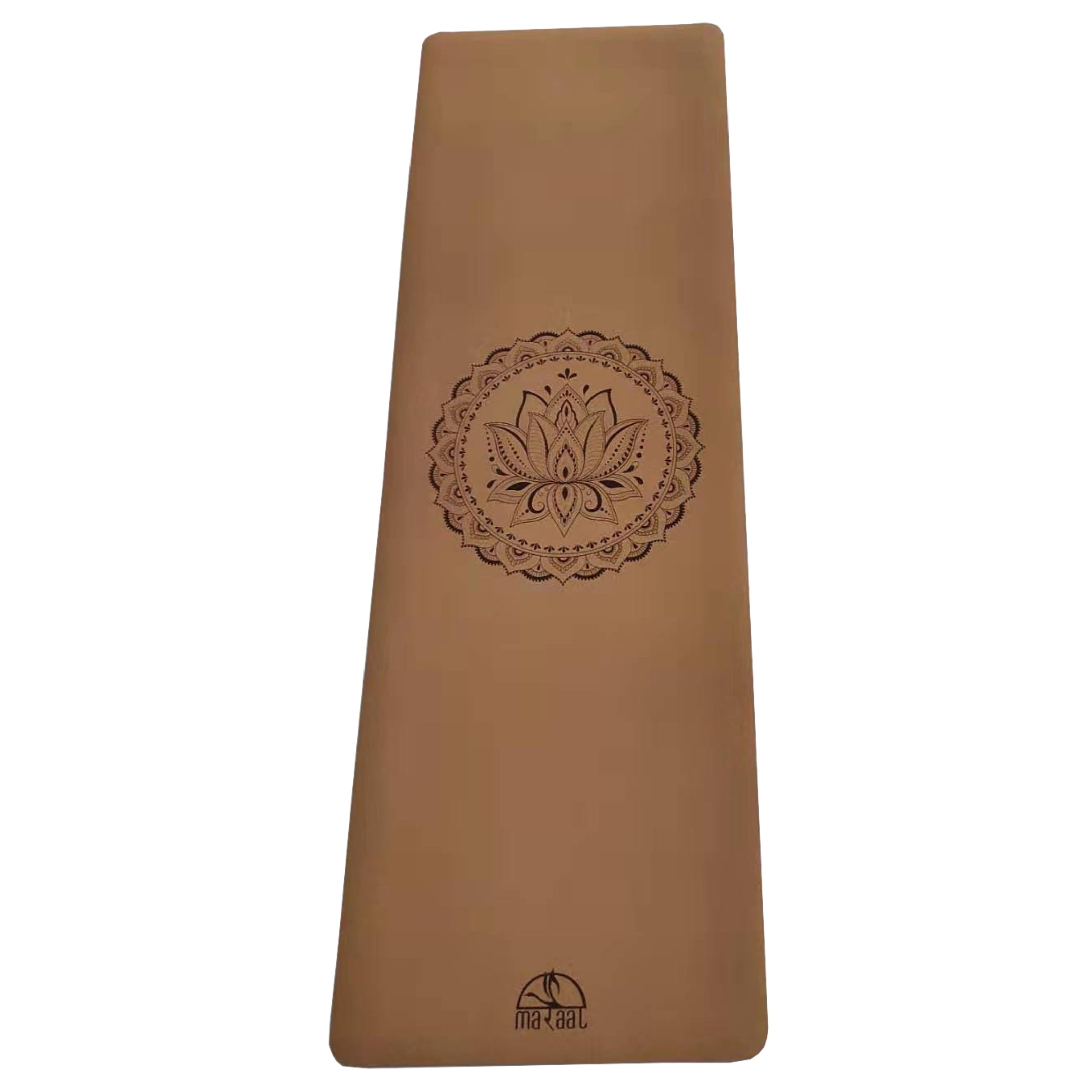 MARAAL Taru Dedication Organic Cork and Tree Rubber Yoga Mat- Lotus