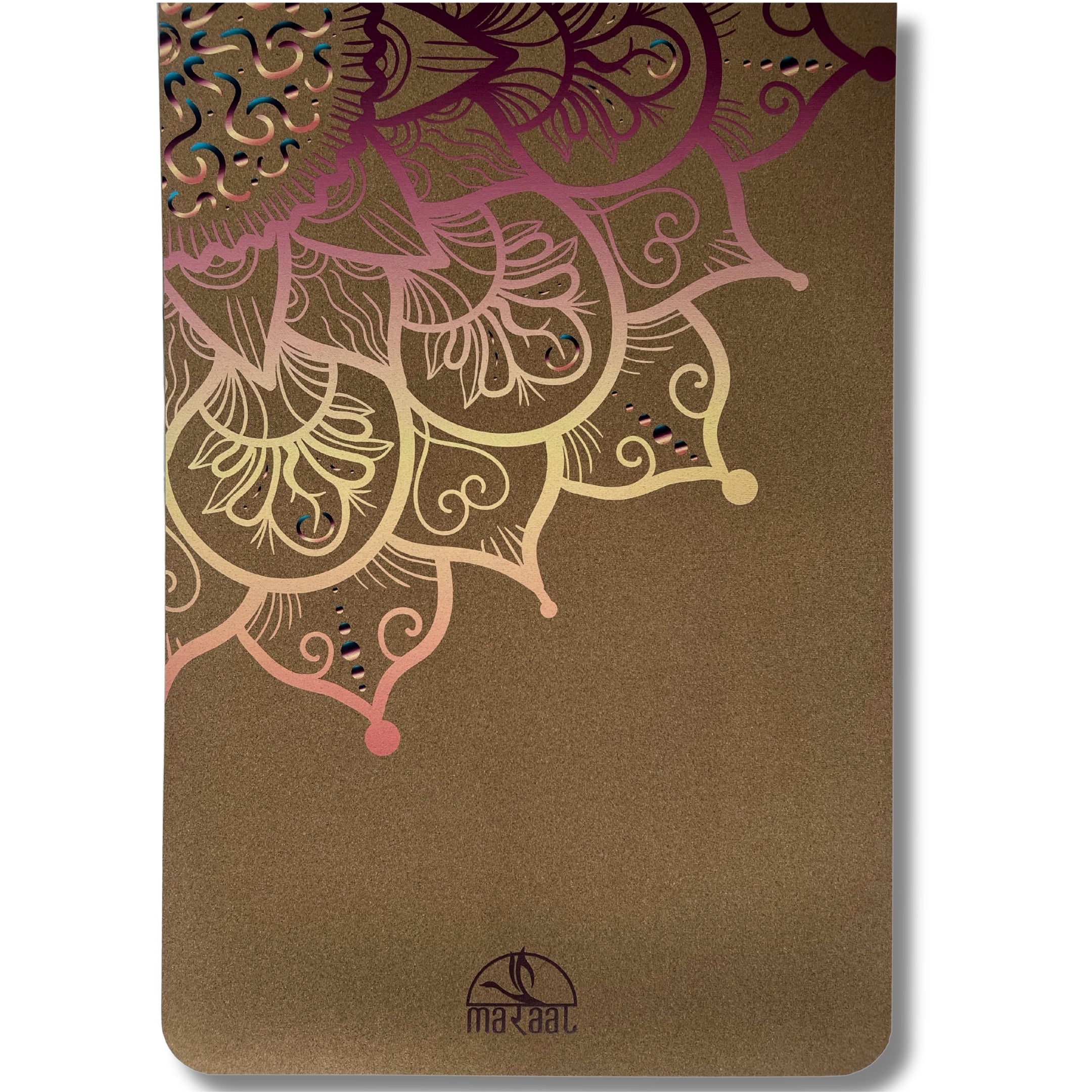 MARAAL Taru Resilience Organic Cork & Natural Rubber Yoga Mat- Mandala Colors
