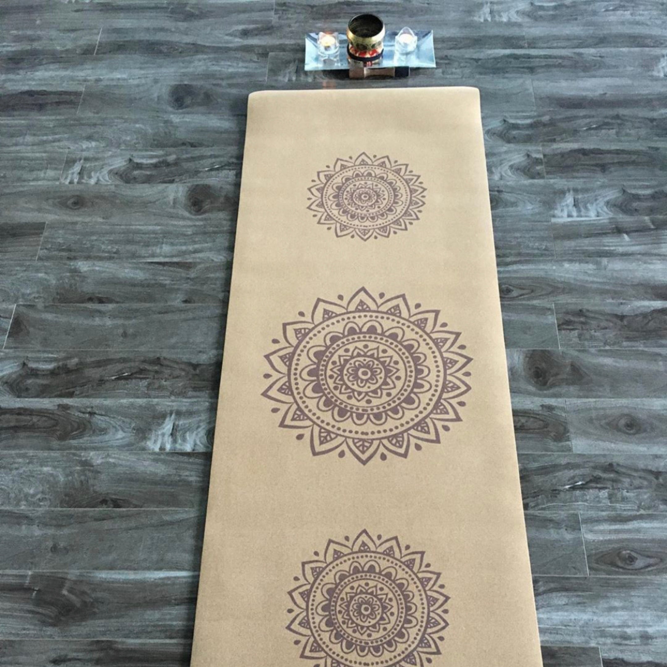 MARAAL Taru Dedication Organic Cork & Natural Rubber Yoga Mat- Mandala