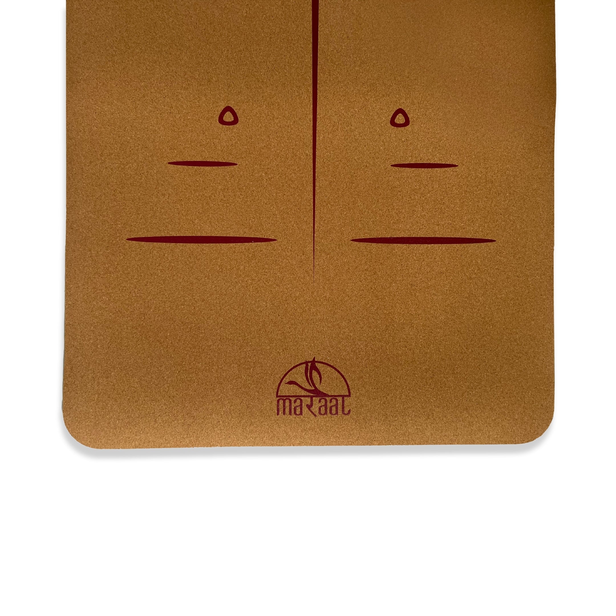 MARAAL Taru Perseverance Organic Cork & Natural Rubber Yoga Mat- Alignment