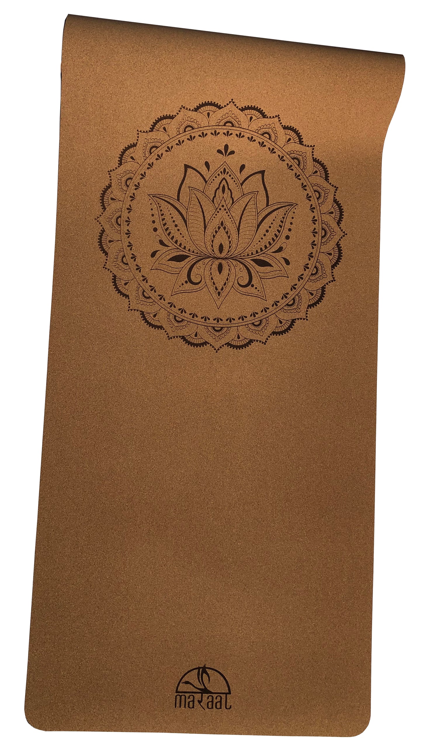 MARAAL Taru Resilience Organic Cork & Natural Rubber Yoga Mat- Lotus